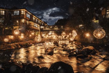 Kurokawa Onsen Yu Akari Illumination